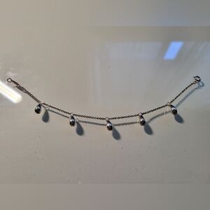 Authentic Tiffany & Co 925 Silver 5P Teardrop Bracelet